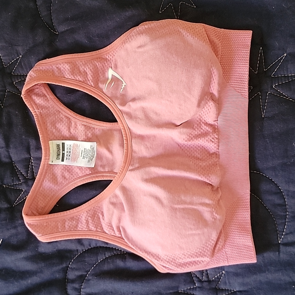 Gymshark Vital Seamless Sports Bra, Pink, Size S